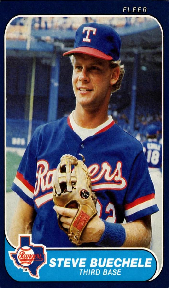 1986 Fleer Baseball Steve Buechele #558