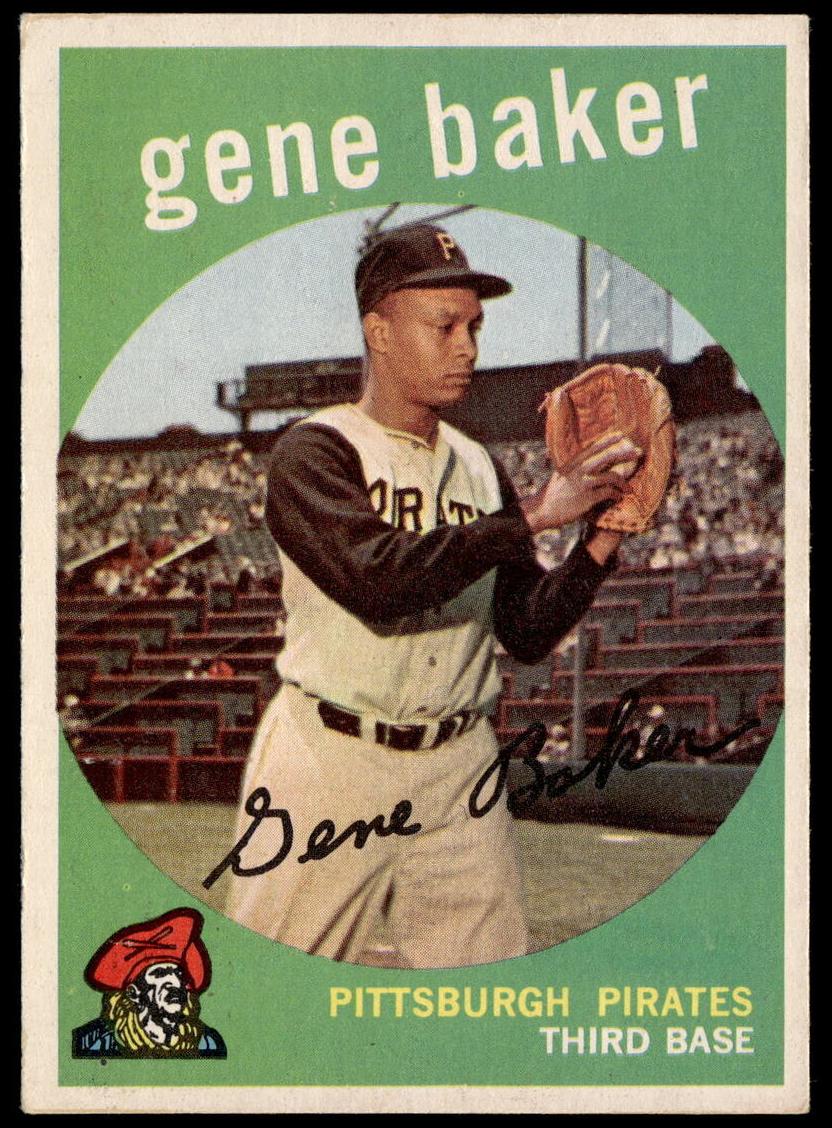 1959 Topps Baseball Gene Baker #238 PSA 7