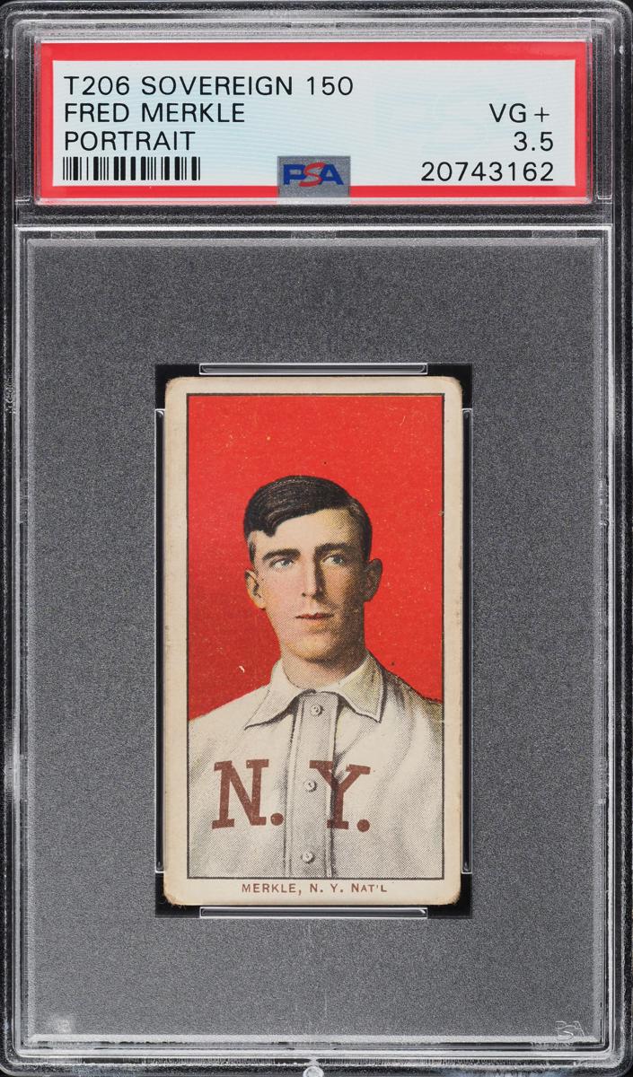 1909-11 T206 Baseball Portrait Fred Merkle #NNO PSA 3.5