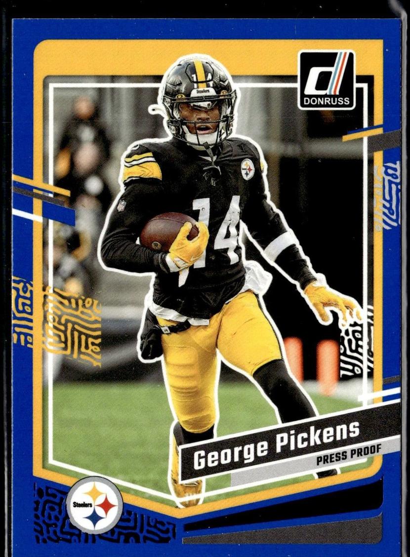2023 Panini Donruss Football Press Proof Blue George Pickens #248