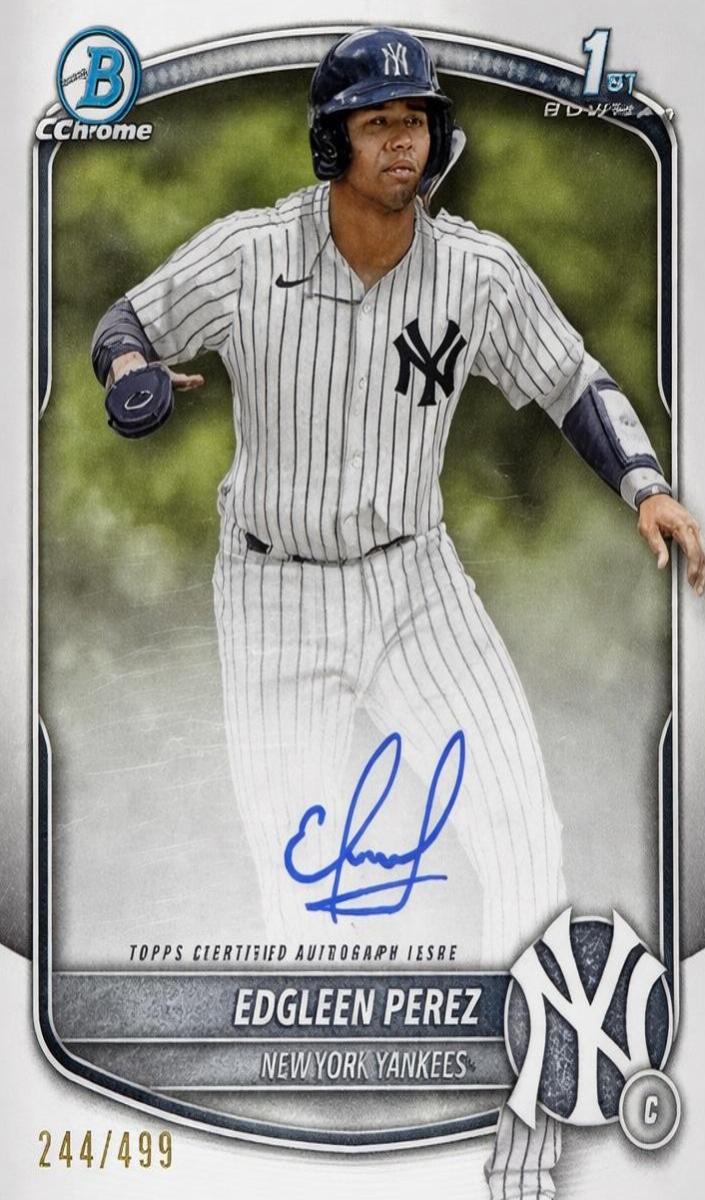 2025 Bowman Chrome Prospects Baseball Refractor Edgleen Perez #CPA-EPZ