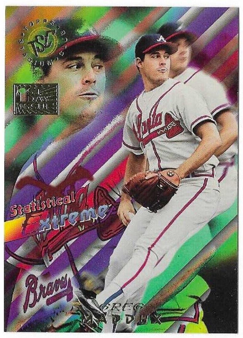 1995 Topps Stadium Club Baseball Greg Maddux #46 PSA 9
