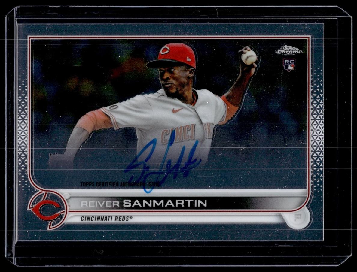 2022 Topps Chrome Baseball Reiver Sanmartin #RA-RS PSA 8