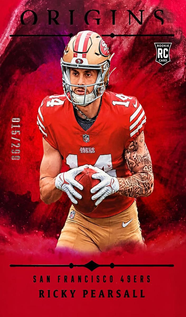 2024 Panini Origins Football Holo Red Ricky Pearsall #133 PSA 10