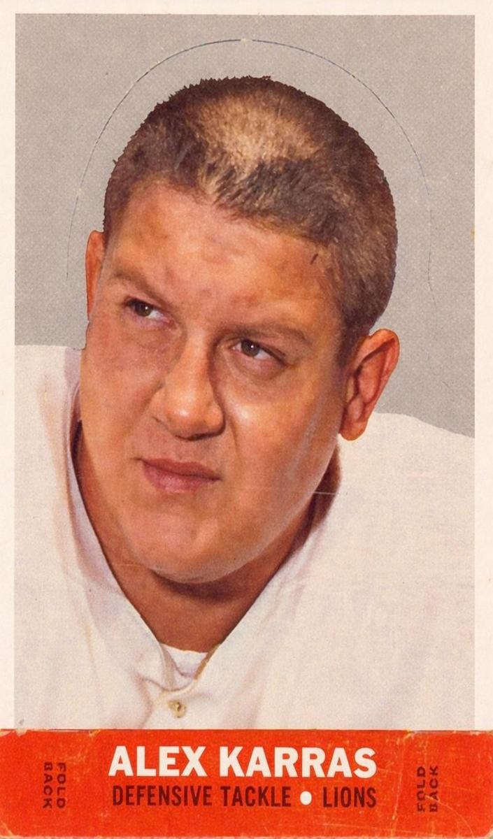 1968 Topps Stand-Ups Football Alex Karras #NNO PSA 7