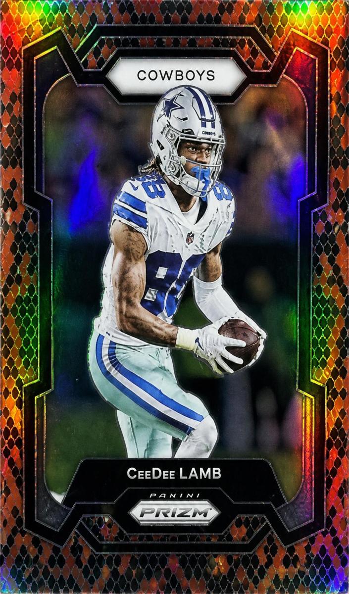 2023 Panini Prizm Football Snakeskin CeeDee Lamb #72 PSA 9