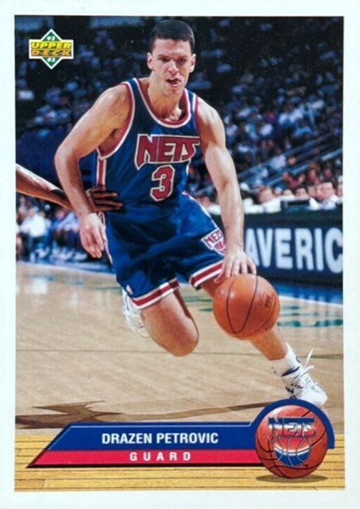 1992 Upper Deck McDonald's Basketball Drazen Petrovic #P27