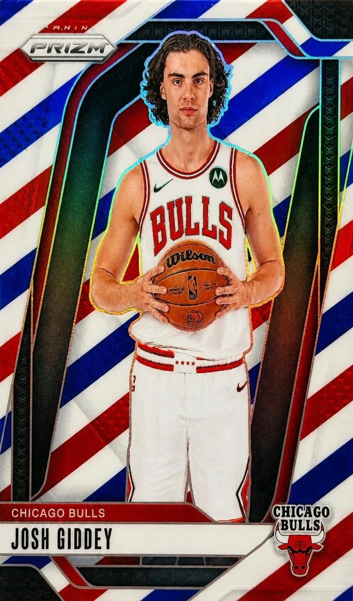 2024 Panini Prizm Basketball Red White and Blue Josh Giddey #112
