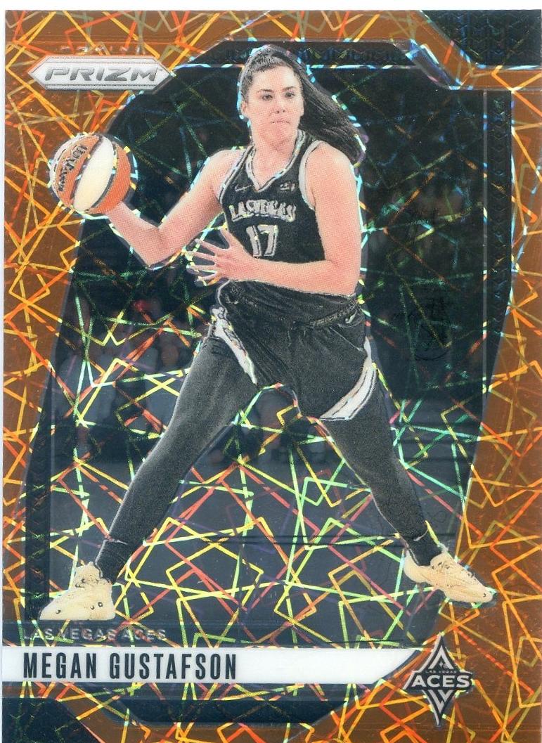 2024 Panini Prizm WNBA Basketball Orange Velocity Megan Gustafson #78