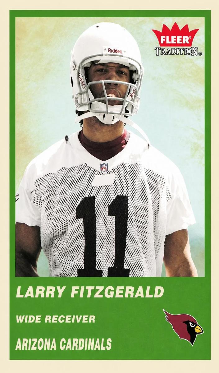 2004 Fleer Tradition Football Green Larry Fitzgerald #332