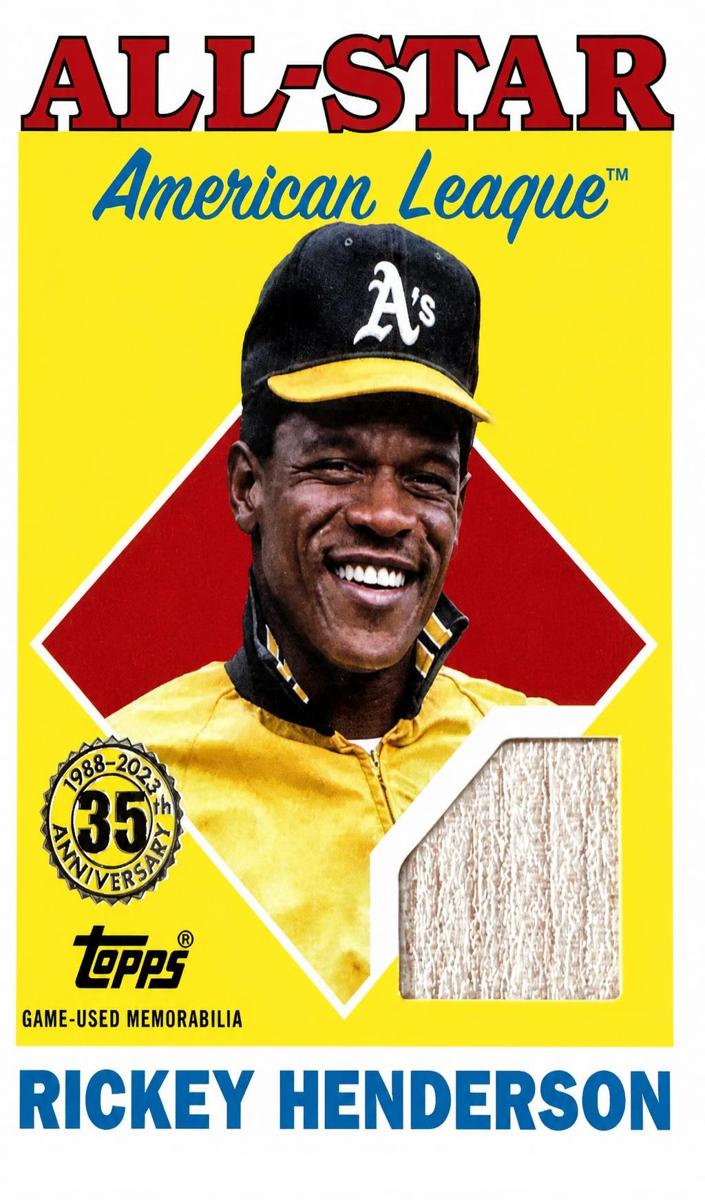 2023 Topps Baseball Rickey Henderson #88ASR-RH SGC 9