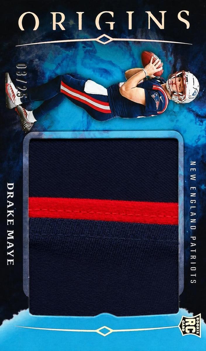 2024 Panini Origins Football Turquoise Drake Maye #RJJ-DMA