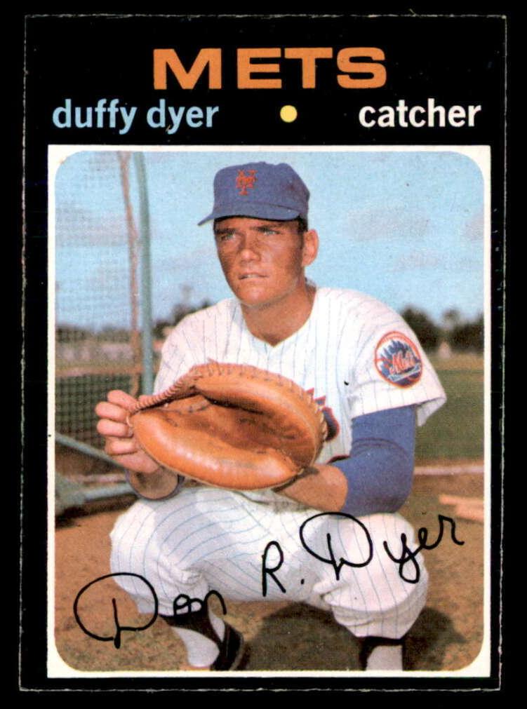 1971 O-Pee-Chee Baseball Duffy Dyer #136 PSA 7