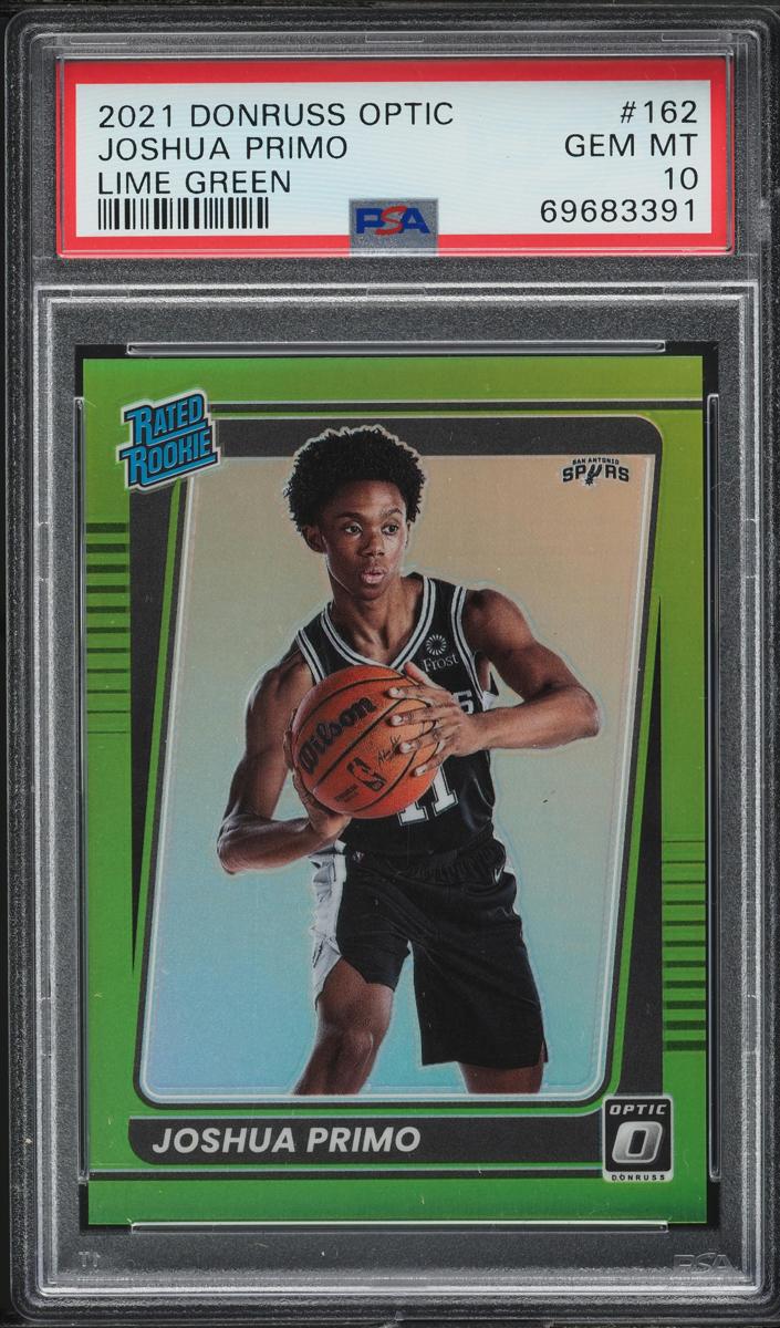 2021 Donruss Optic Basketball Lime Green Joshua Primo #162