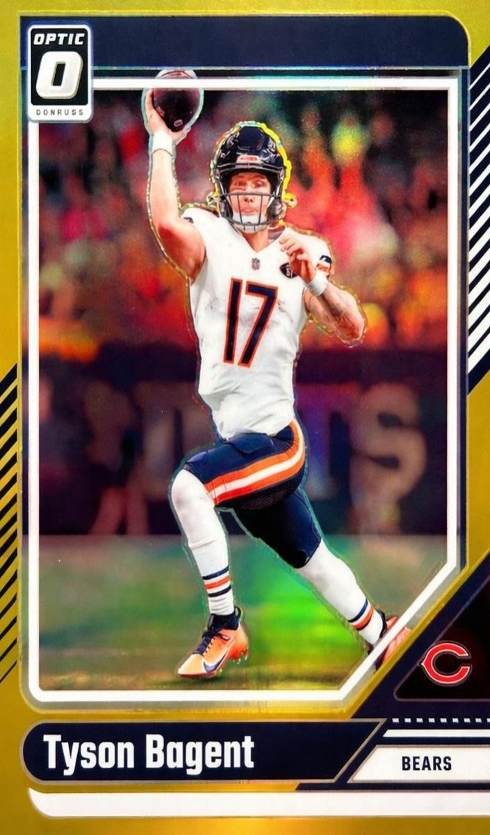 2024 Donruss Optic Football Gold Tyson Bagent #32