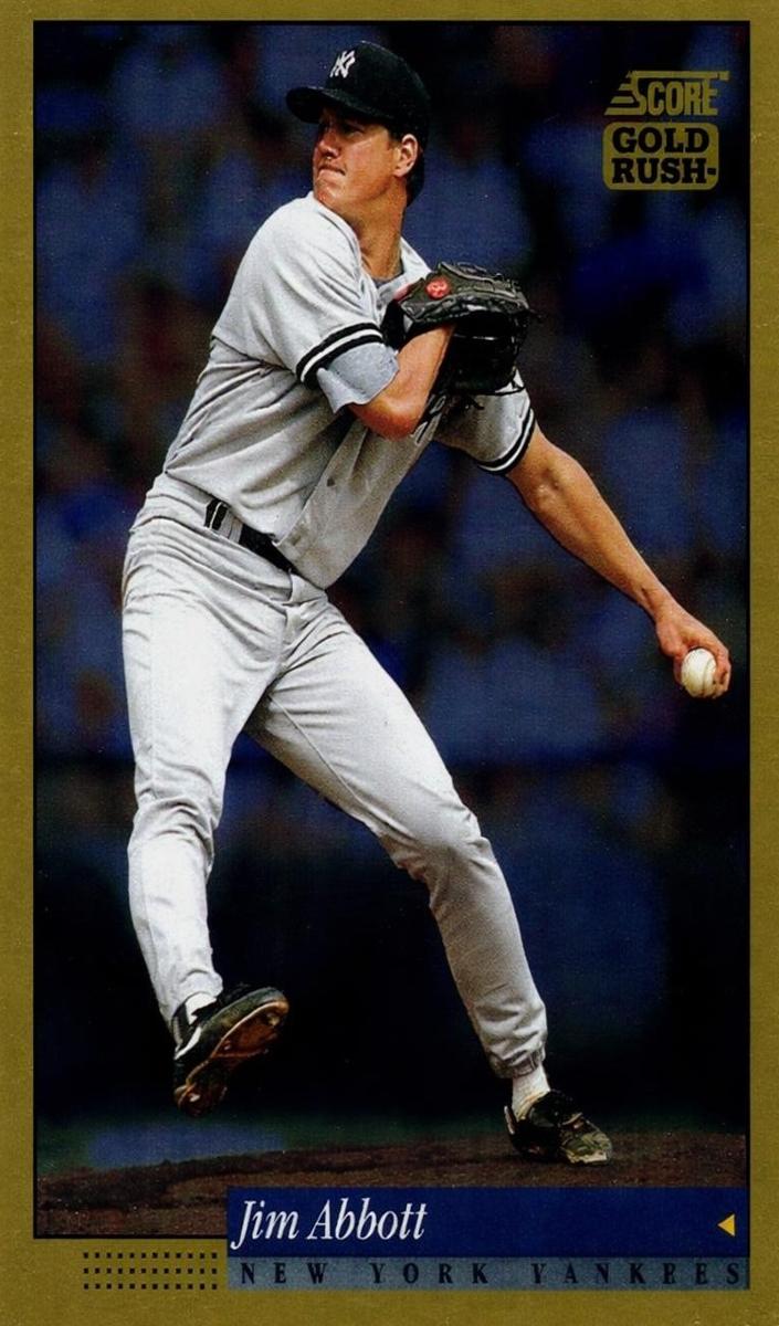 1994 Score Baseball Gold Rush Jim Abbott #127 PSA 8.5