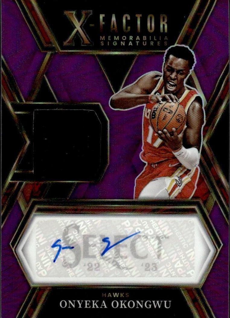2022 Panini Select Basketball Purple Onyeka Okongwu #XFS-OYO