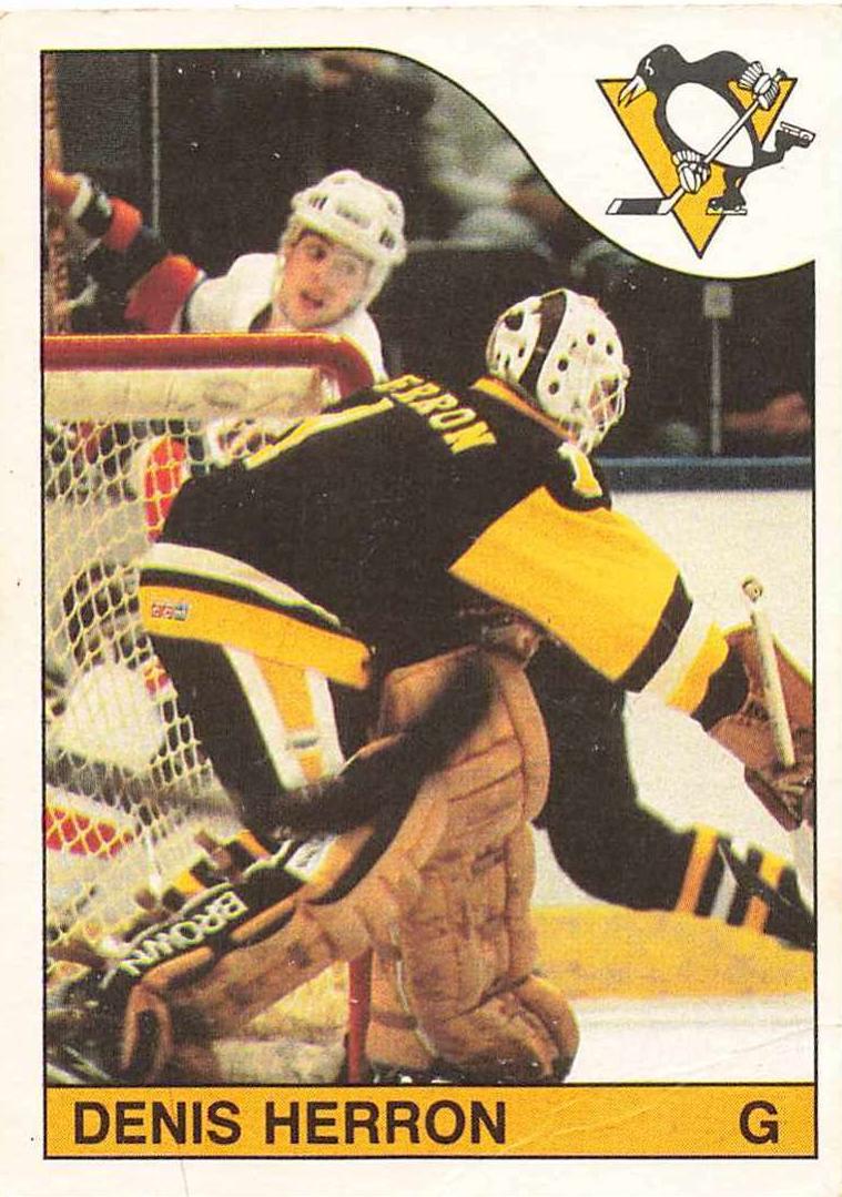 1985 O-Pee-Chee Hockey Denis Herron #186 PSA 9