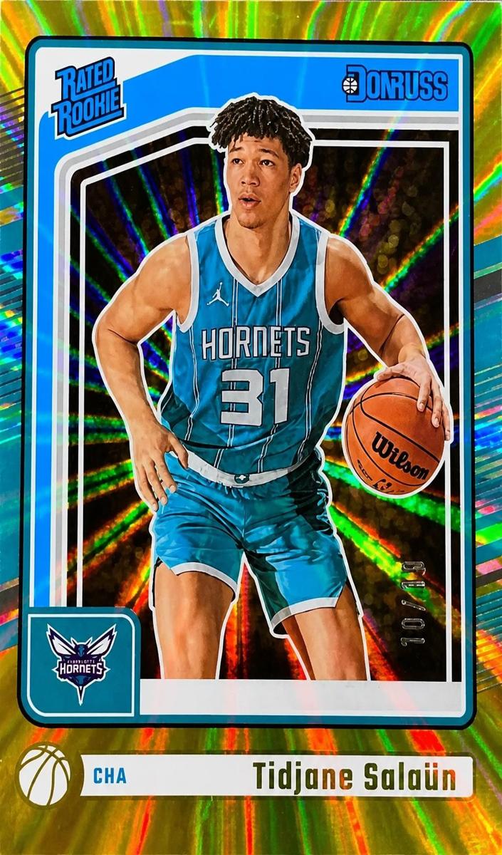 2024 Panini Donruss Basketball Holo Gold Laser Tidjane Salaun #229