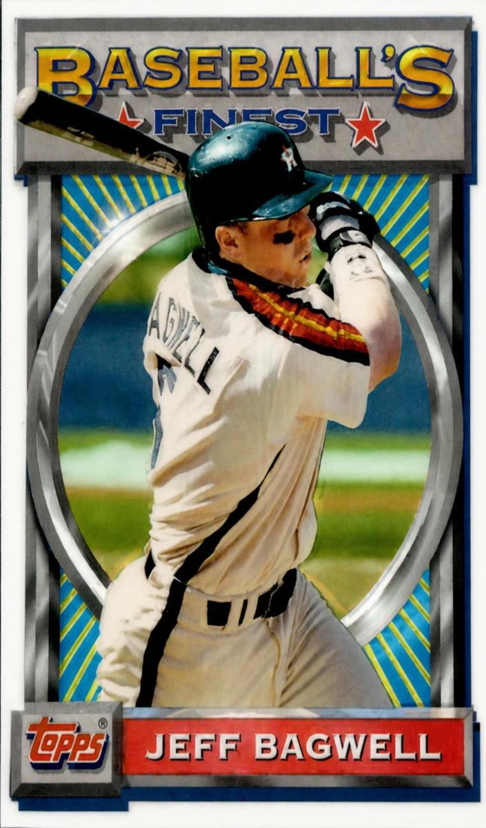 1993 Topps Finest Baseball Refractor Jeff Bagwell #11 PSA 9