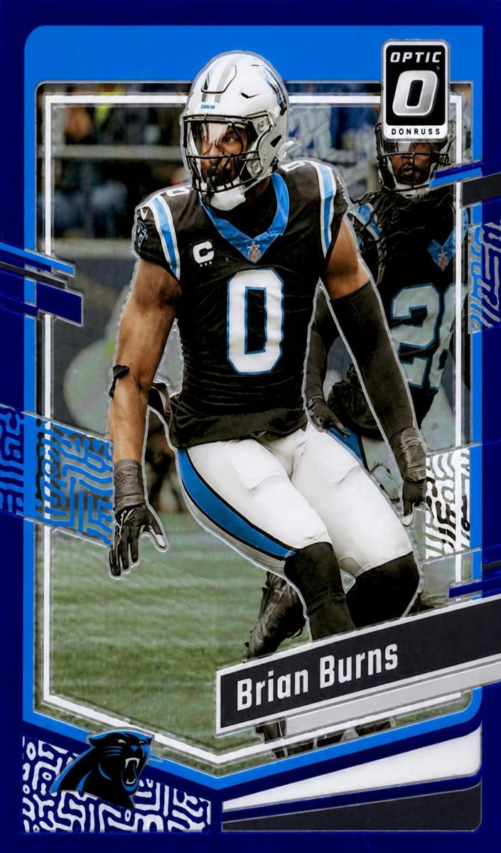 2023 Donruss Optic Football Blue Brian Burns #26