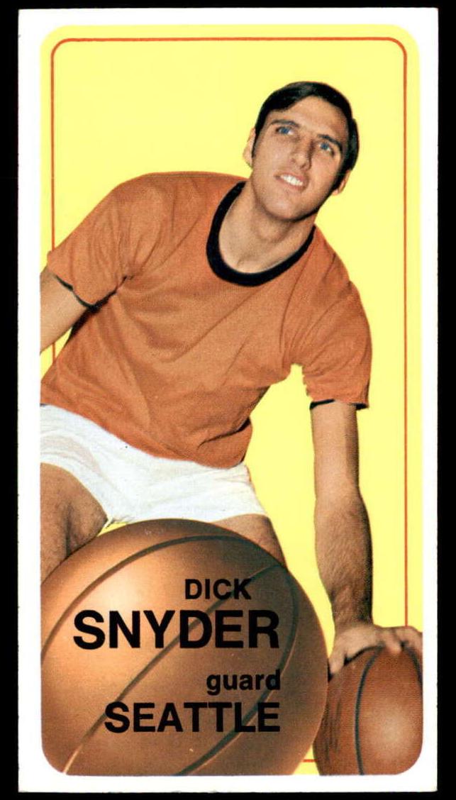 1970 Topps Basketball Dick Snyder #64 PSA 8