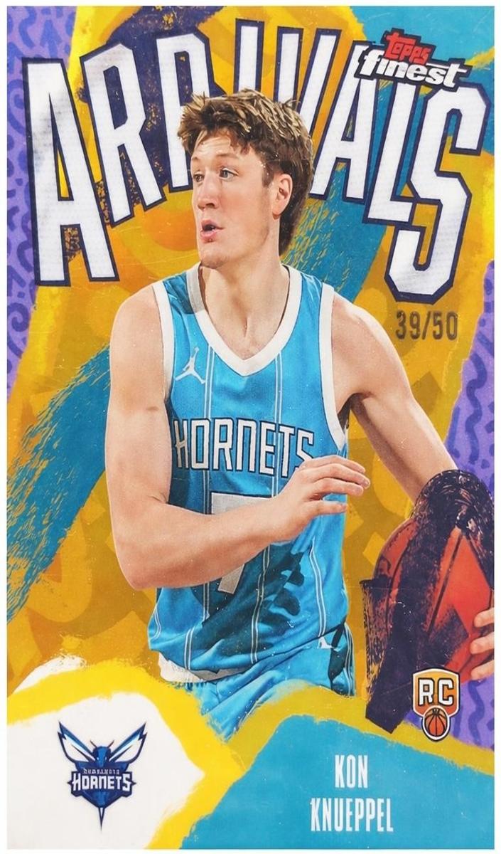 2025 Topps Finest Basketball Gold Refractor Kon Knueppel #A-4