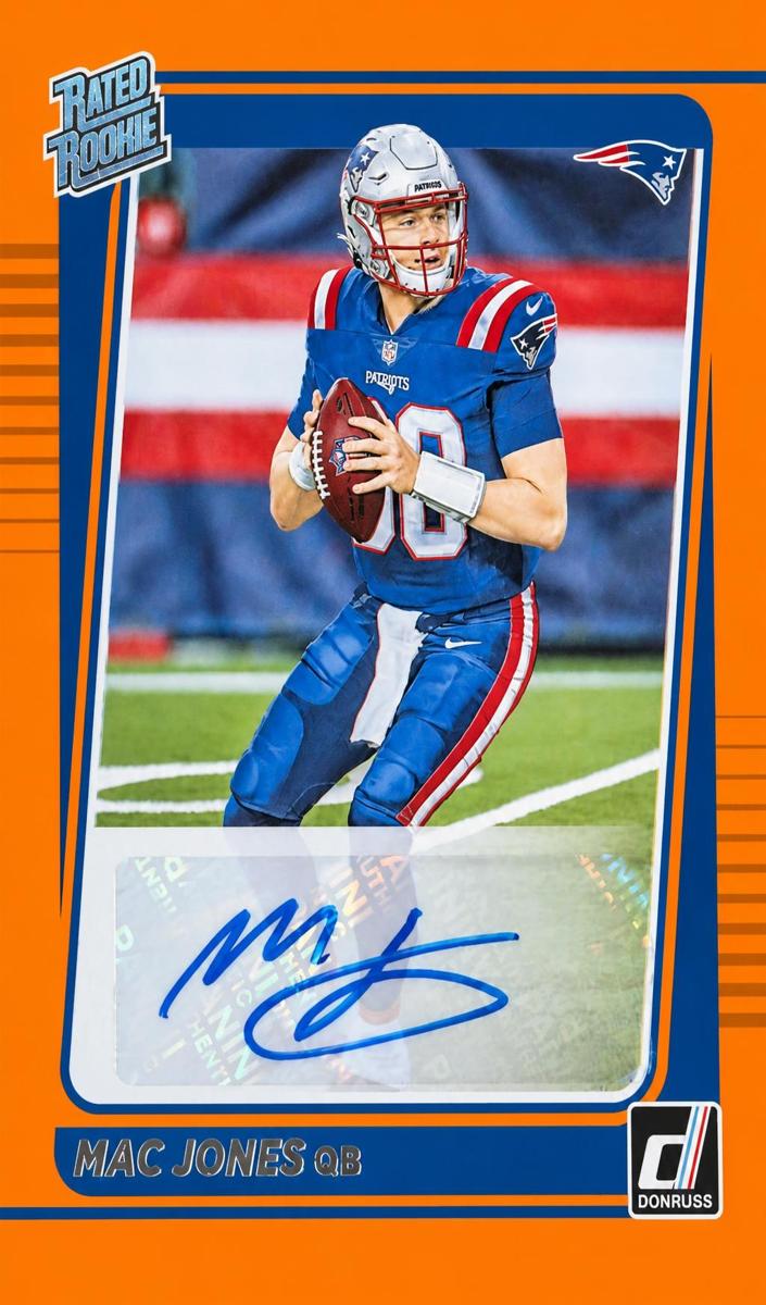 2021 Panini Donruss Football Orange Mac Jones #255 PSA 9
