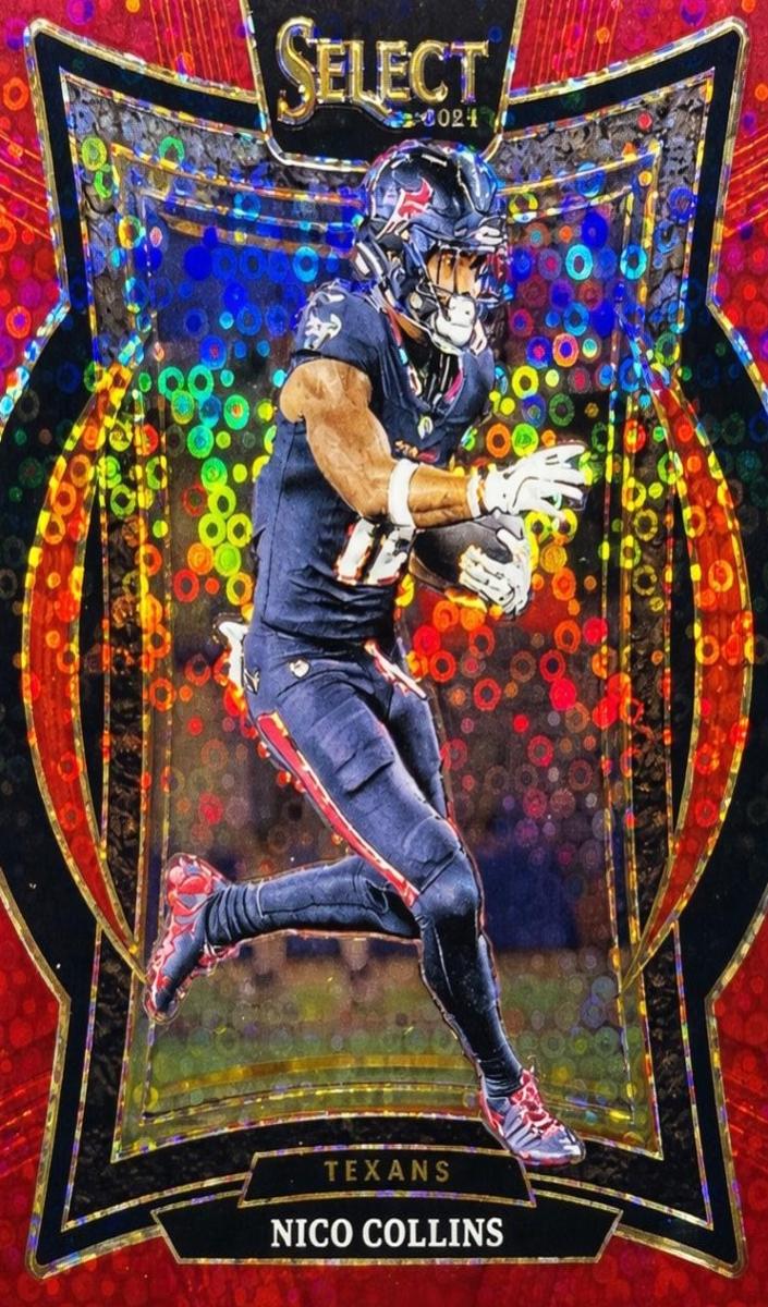 2024 Panini Select Football Red Disco Nico Collins #86 PSA 10