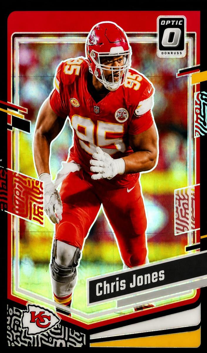 2023 Donruss Optic Football Black Pandora Chris Jones #88 PSA 8.5