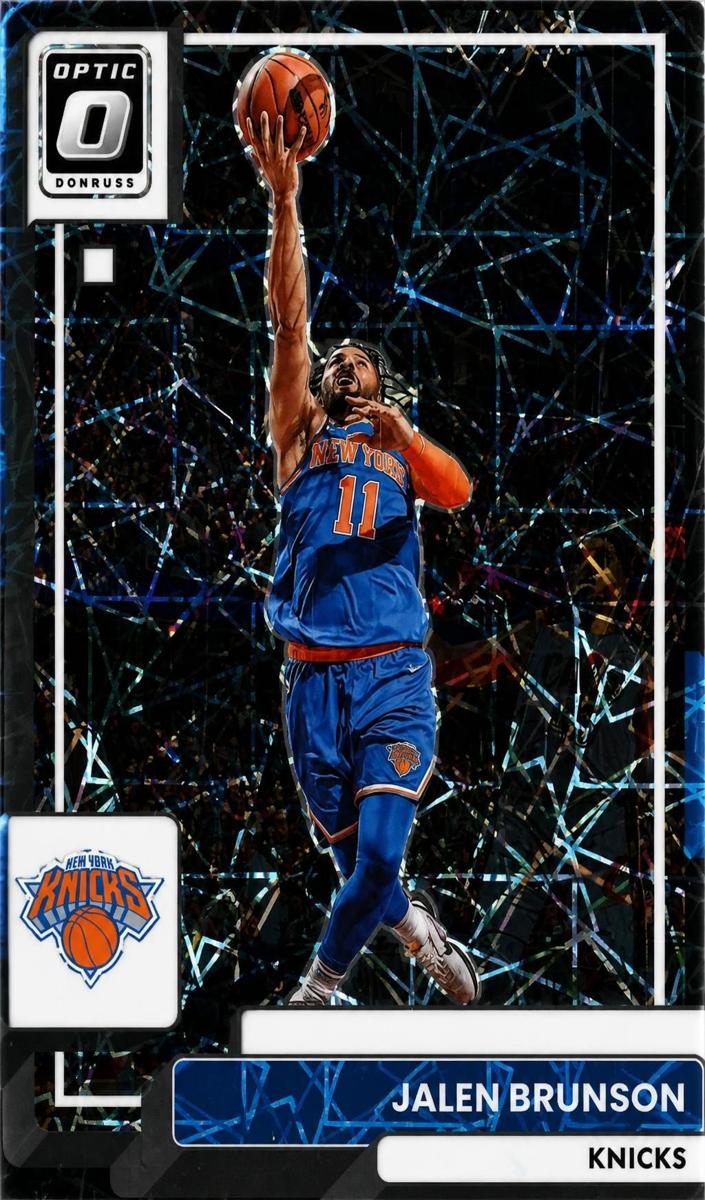 2022 Donruss Optic Basketball Black Velocity Jalen Brunson #3 PSA 9