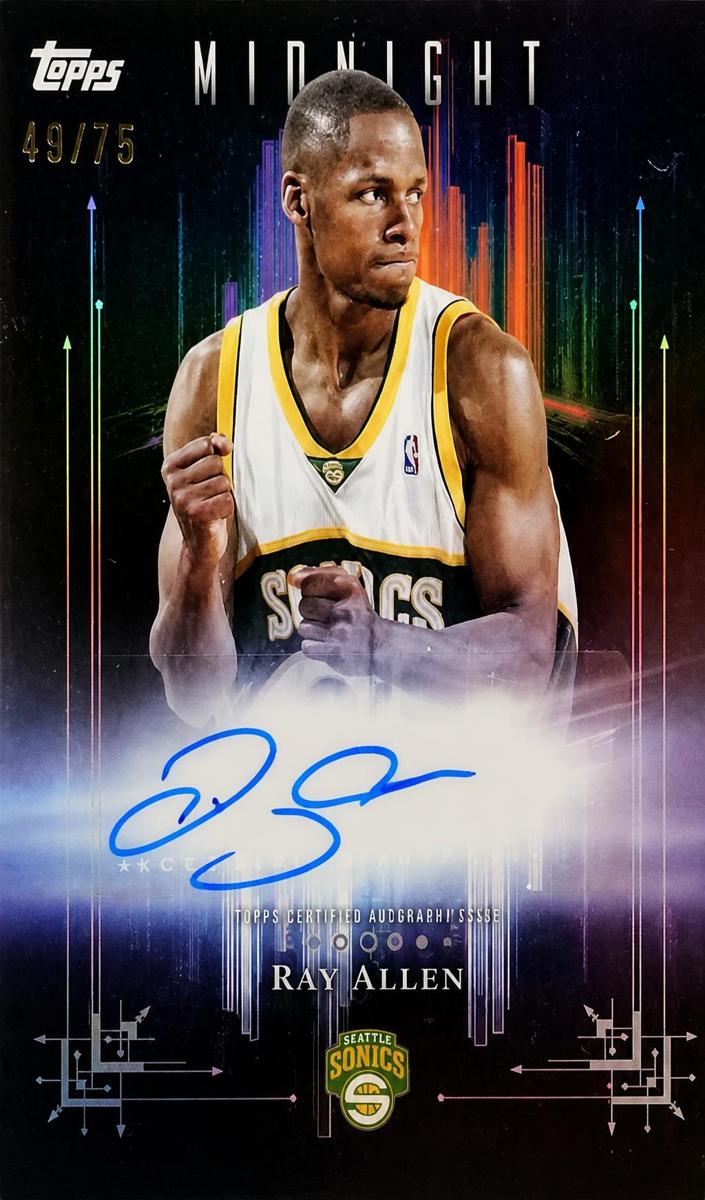 2025 Topps Midnight Basketball Dusk Ray Allen #DM-RA