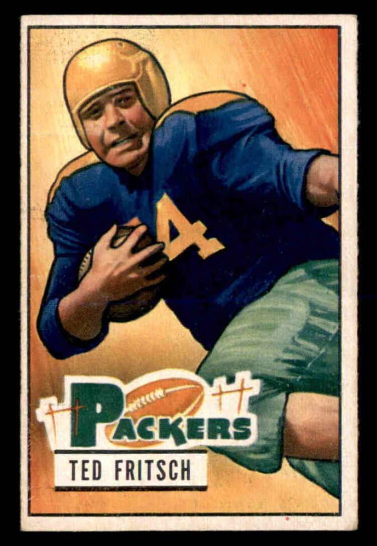 1951 Bowman Football Ted Fritsch Sr. #54 PSA 7.5