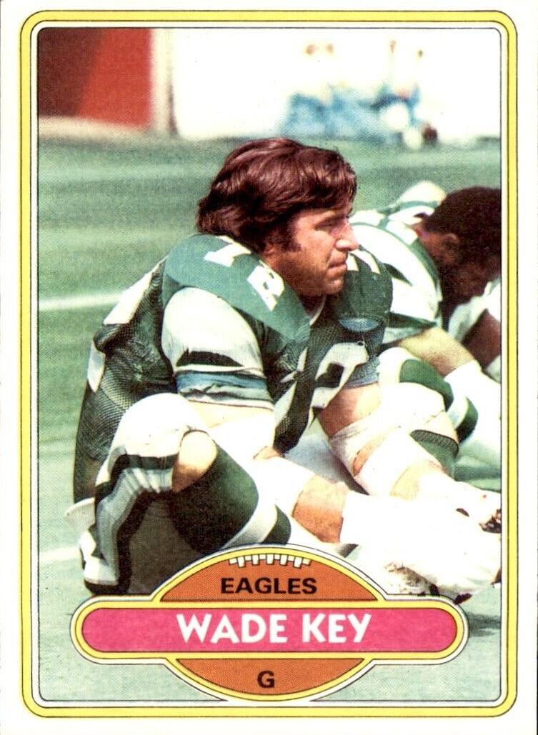 1980 Topps Football Wade Key #296 PSA 7.5