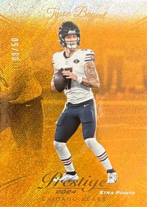 2024 Panini Prestige Football Orange Premium Xtra Points Tyson Bagent #48