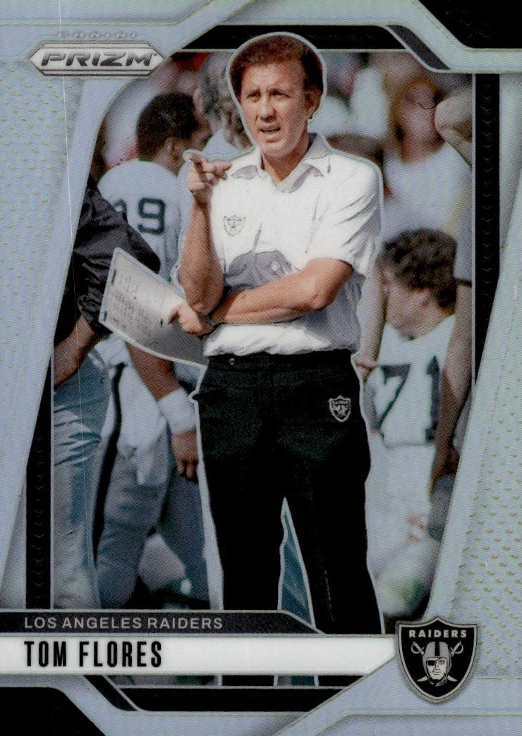 2024 Panini Prizm Football Silver Tom Flores #156 PSA 8