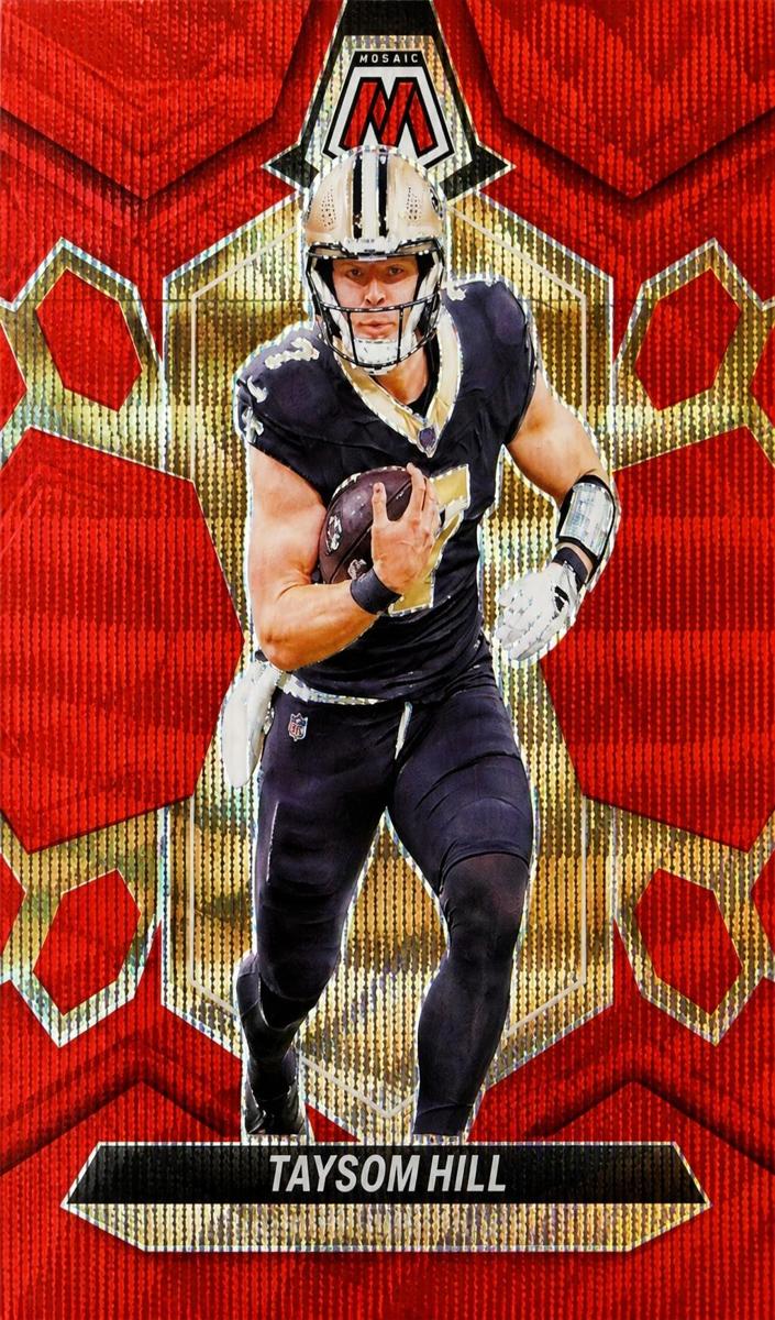 2024 Panini Mosaic Football Red Wave Taysom Hill #158