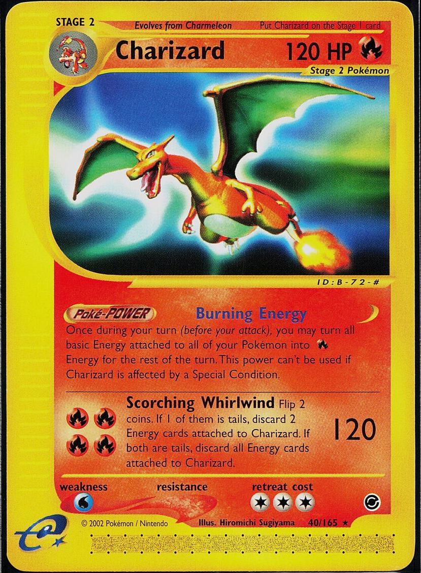 2002 Pokemon Expedition Base Set Charizard #40 PSA 9