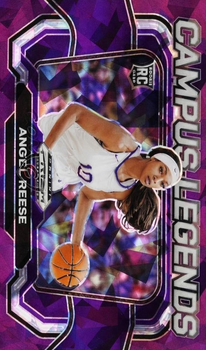 2024 Panini Prizm Draft Picks Basketball Purple Ice Angel Reese #4