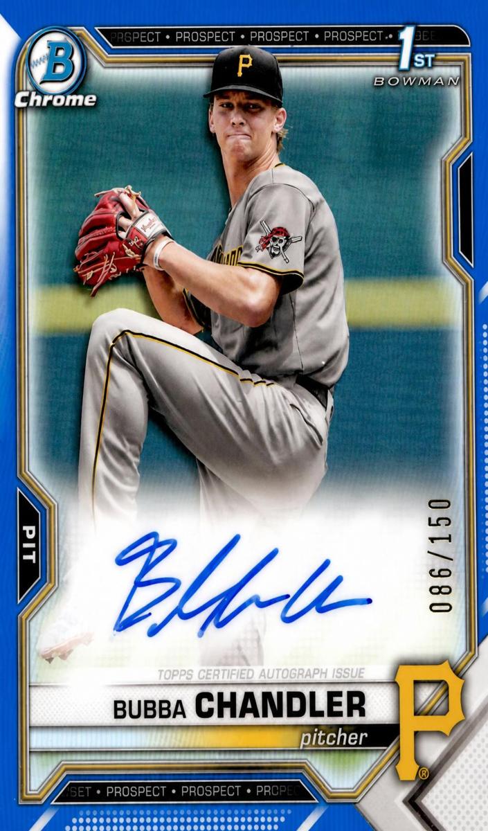 2021 Bowman Draft Baseball Blue Bubba Chandler #CDA-BC