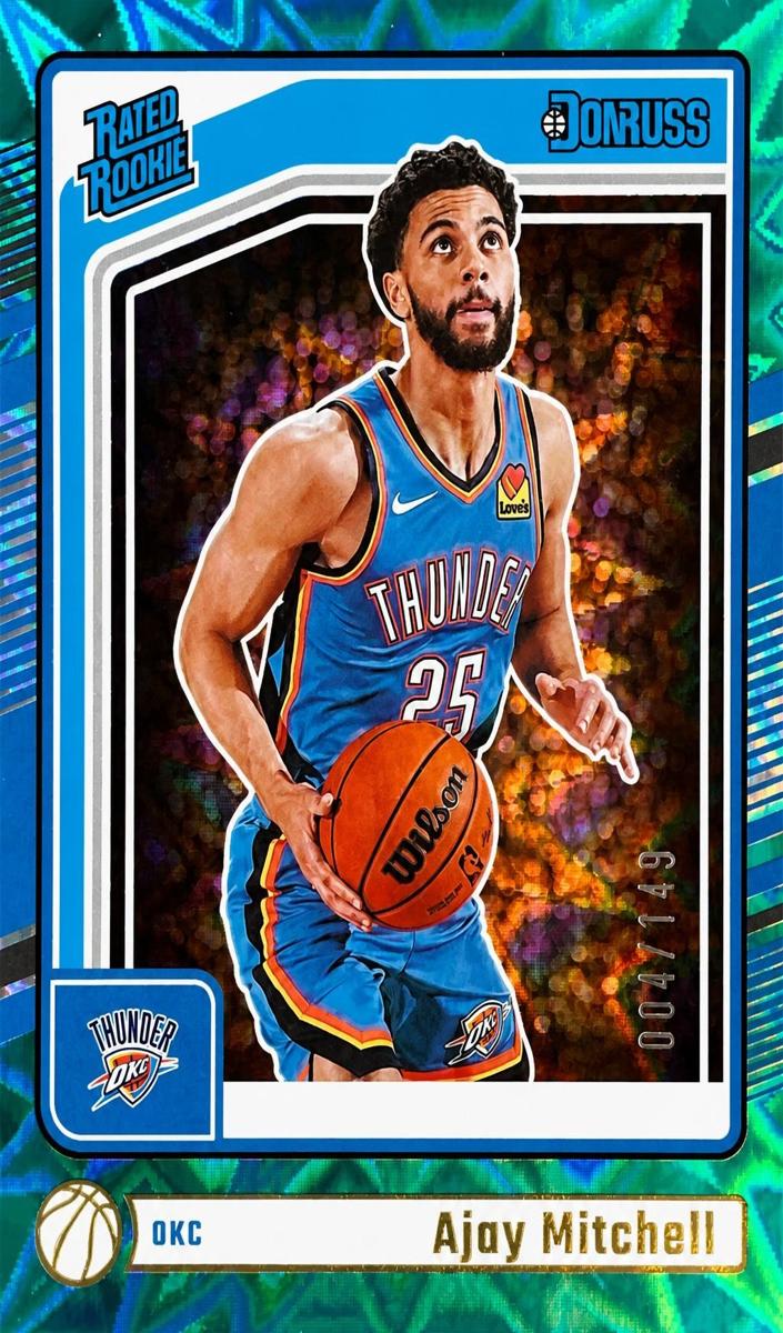 2024 Panini Donruss Basketball Teal Explosion Ajay Mitchell #218