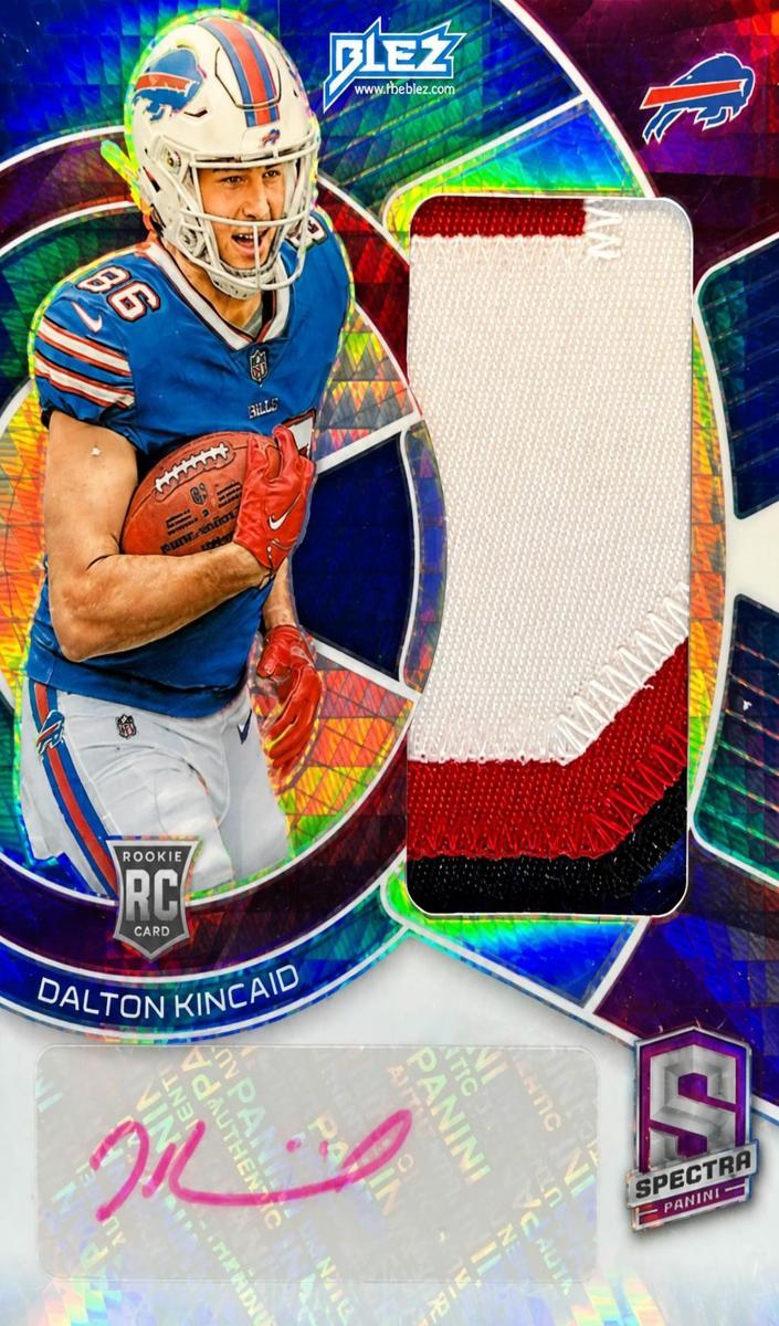 2023 Panini Spectra Football Neon Pink Dalton Kincaid #RAD-DKI