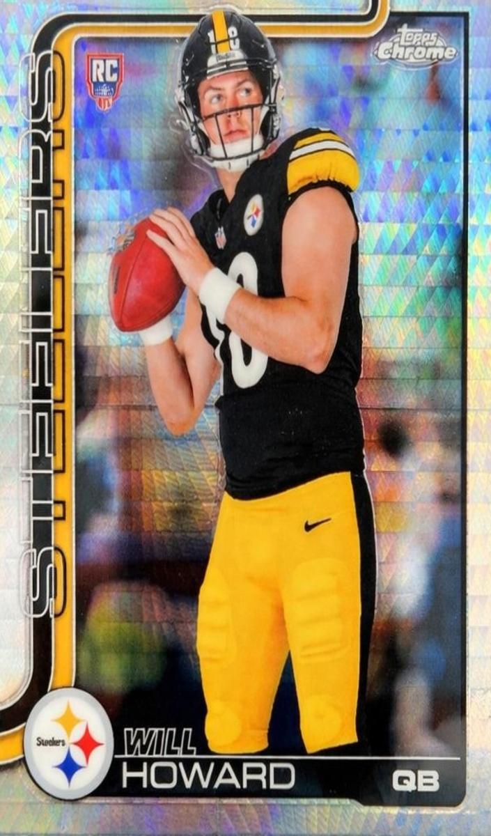 2025 Topps Chrome Football Prism Refractor Will Howard #321