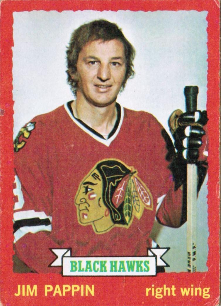 1973 O-Pee-Chee Hockey Jim Pappin #112 PSA 8