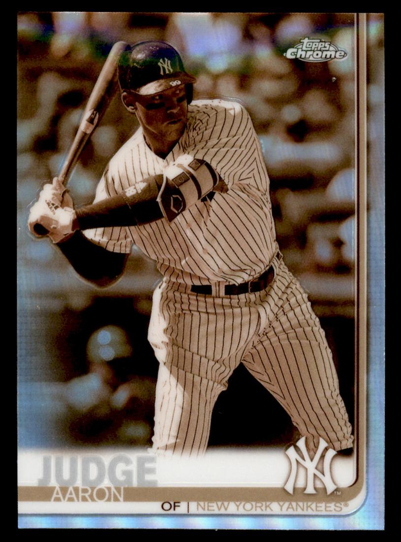 2019 Topps Chrome Baseball Sepia Refractor Aaron Judge #100