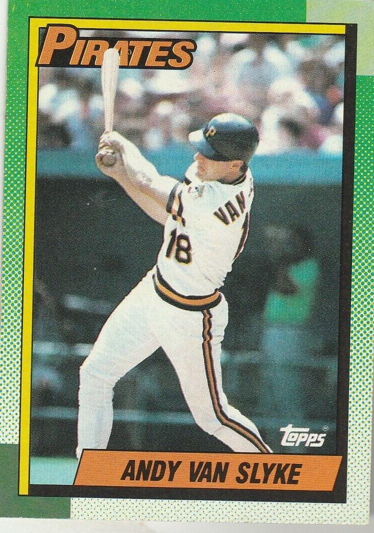 1990 Topps Baseball Andy Van Slyke #775 PSA 8
