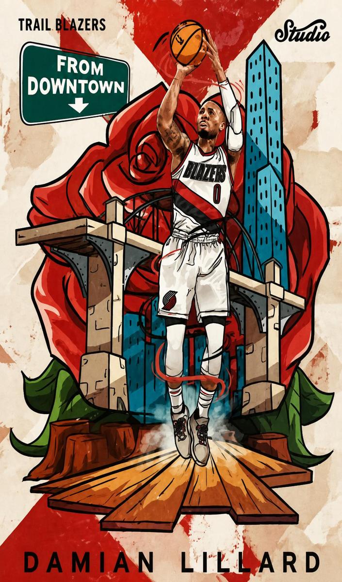2016 Panini Studio Basketball Damian Lillard #FD6