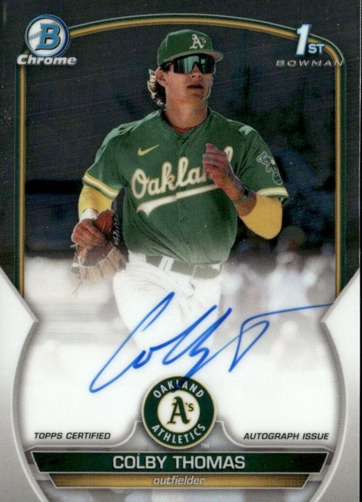 2023 Bowman Chrome Baseball Colby Thomas #CPA-CT PSA 9