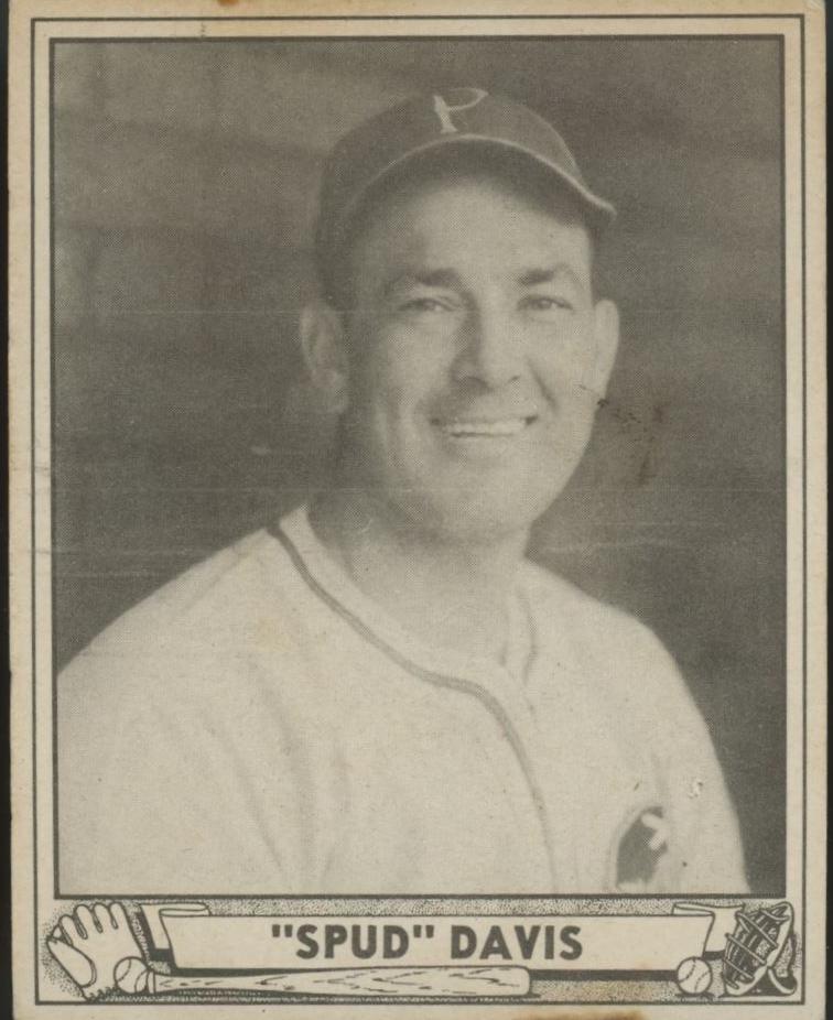 1940 Play Ball Baseball Spud Davis #163 SGC 5.5