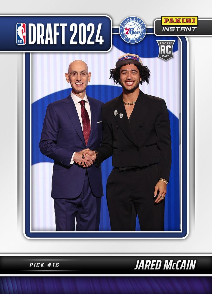 2024 Panini Instant NBA Draft Night Basketball Jared McCain #DN-14